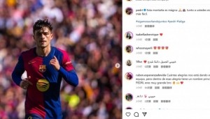 开云体育入口-佩德里社媒感谢球迷：主场仿佛有魔力，有你们支持一切都更容易